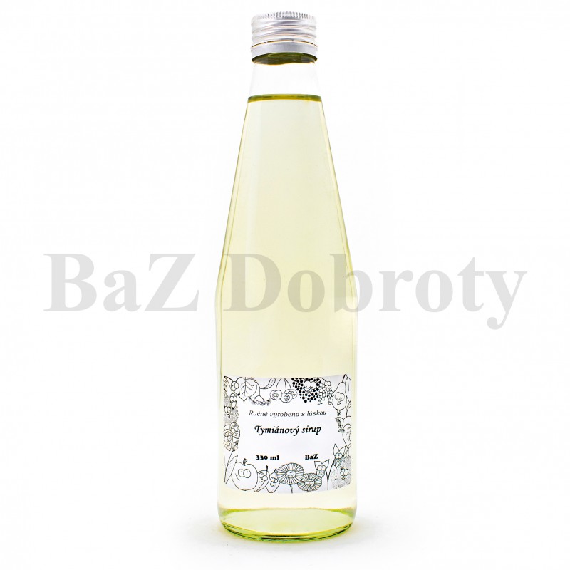 Tymiánový sirup pro domácí limonády nebo teplé nápoje. www.BAZDOBROTY.cz