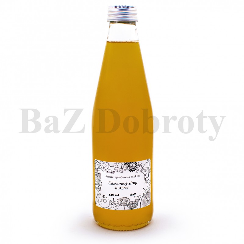 Zázvorový sirup pro domácí limonády nebo teplé nápoje. www.BAZDOBROTY.cz