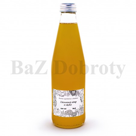 Zázvorový sirup pro domácí limonády nebo teplé nápoje. www.BAZDOBROTY.cz