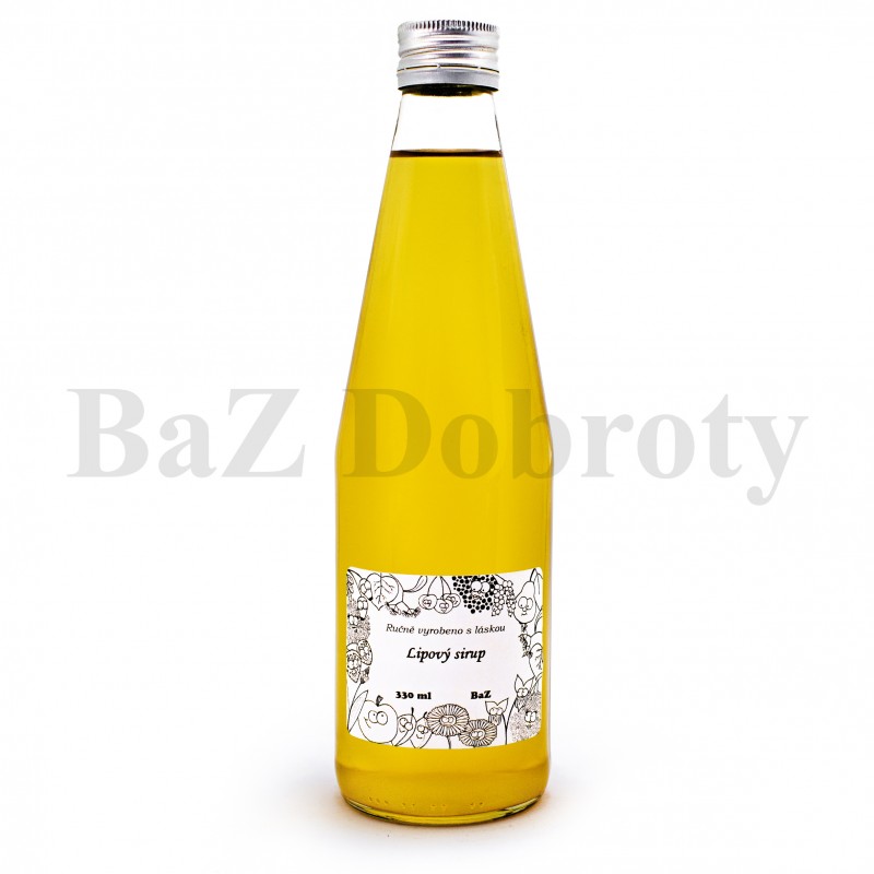 Lipový sirup pro domácí limonády nebo teplé nápoje. www.BAZDOBROTY.cz