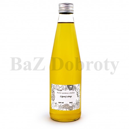 Lipový sirup pro domácí limonády nebo teplé nápoje. www.BAZDOBROTY.cz